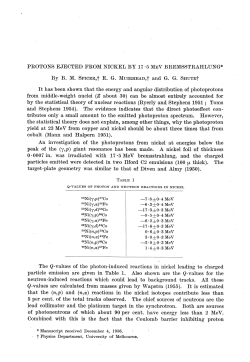 PROTONS EJEOTED FROM NICKEL BY 17&middot;5 MEV