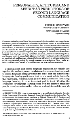 second language communication