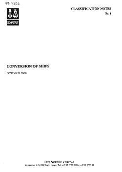 conversion of ships - Rules and standards
