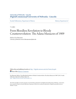 From Bloodless Revolution to Bloody Counterrevolution: The Adana