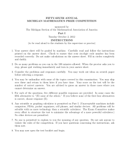 Exam - Hope College Math Department