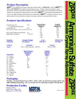 Spec Sheets - Martin Midstream Partners