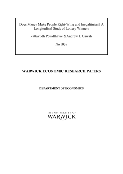 Does Money Make People Right-Wing and