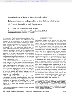 Contributions of Loss of Lung Recoil and of Enhanced Airways