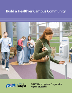 GOJO Hand Hygiene Program for Higher Education