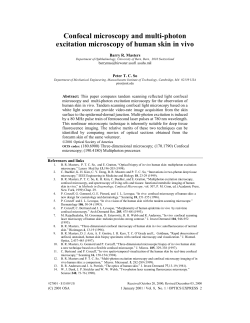 Confocal microscopy and multi-photon excitation