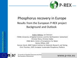 Phosphorus recovery in Europe