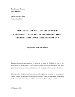 thesis. - Department of Public Law