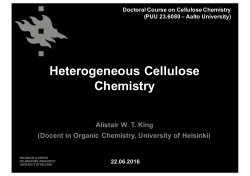 Heterogeneous Cellulose Chemistry