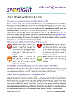 Heart Health and Brain Health