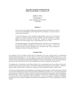mega brace seismic dampers for the torre mayor project