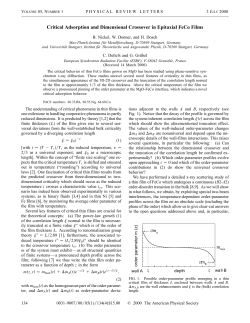 Critical Adsorption and Dimensional Crossover in Epitaxial FeCo Films