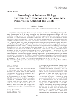 Bone-Implant Interface Biology Foreign Body Reaction and