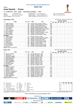 Group Matches - 1_112020_Korea