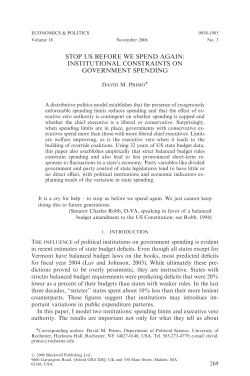 stop us before we spend again: institutional constraints on