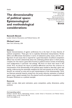 The dimensionality of political space