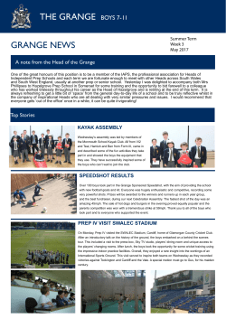 the 12 May E-Newsletter Here