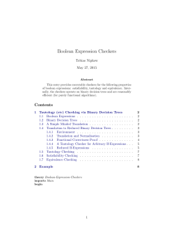 Boolean Expression Checkers
