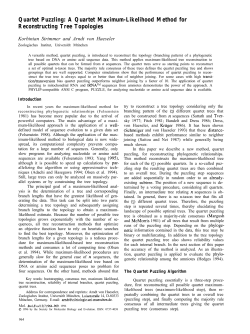 Quartet Puzzling: A Quartet Maximum-Likelihood Method for