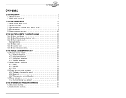 English Creatures 3 Manual