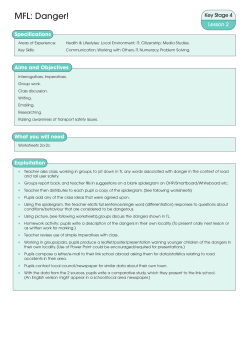 MFL: Danger! - Lesson Corner