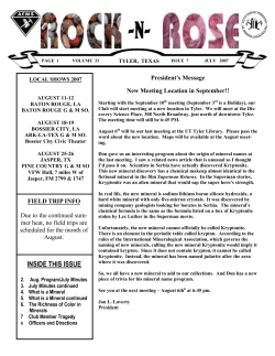 JULY NEWSLETTER.PUB - East Texas Gem and Mineral Society