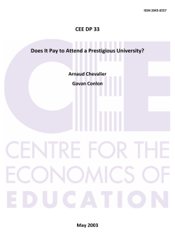 Does it pay to attend a prestigious university?