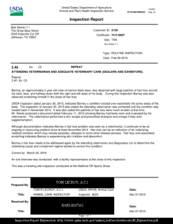 March 7, 2016 - Utah Animal Rights Coalition