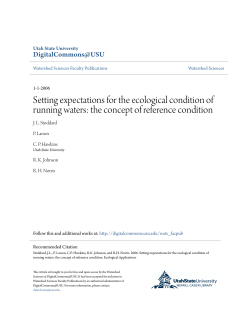 Setting expectations for the ecological condition of running waters