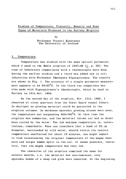 Studies of Temperature, Viscosity, Density and Some Types of