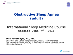 Dia 1 - British Sleep Society