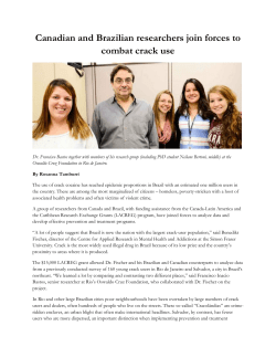 Canadian and Brazilian researchers join forces to combat crack use
