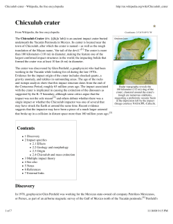 Chicxulub crater - Wikipedia, the free encyclopedia