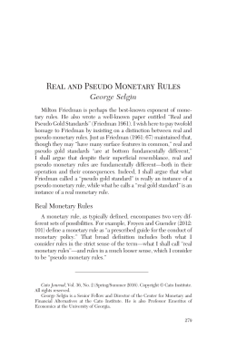 Real and Pseudo Monetary Rules