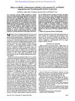 Effects of OKM5, a Monoclonal Antibody to