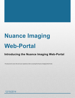 Nuance Imaging Web-Portal