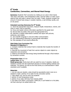 6th Grade Conduction, Convection, and Stored Heat Energy