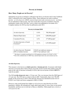 Poverty in Ireland How Many People are in Poverty?