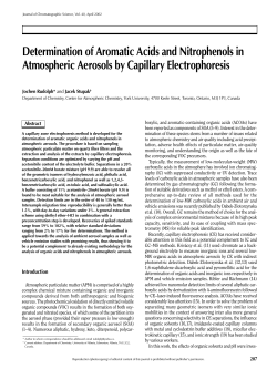 Determination of Aromatic Acids and Nitrophenols in
