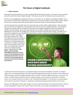 The future of digital textbooks