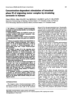 Concentration-Dependent Stimulation of Intestinal Phase III of