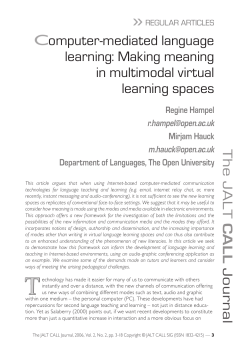 Full PDF - JALT CALL Journal