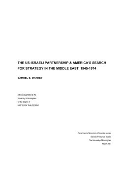 on American strategy in the Middle East