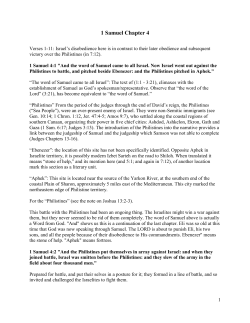 1 Samuel Chapter 4 - Discover Revelation