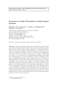 Normative Conflict Resolution in Multi-Agent Systems