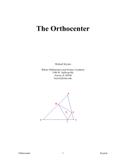 The Orthocenter