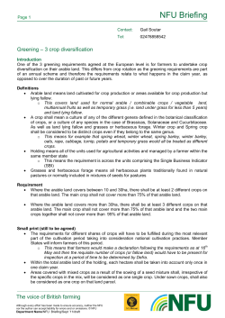 NFU Briefing