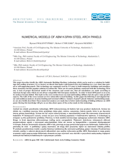 NUMERICAL MODELS OF ABM K