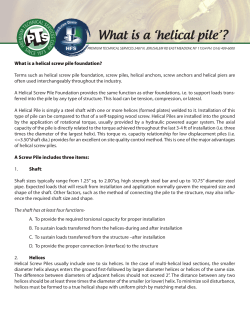 what is a helical pile - Premium Technical Services