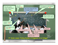 5th Grade Lesson: Finding Number of Diagonals of an Octagon